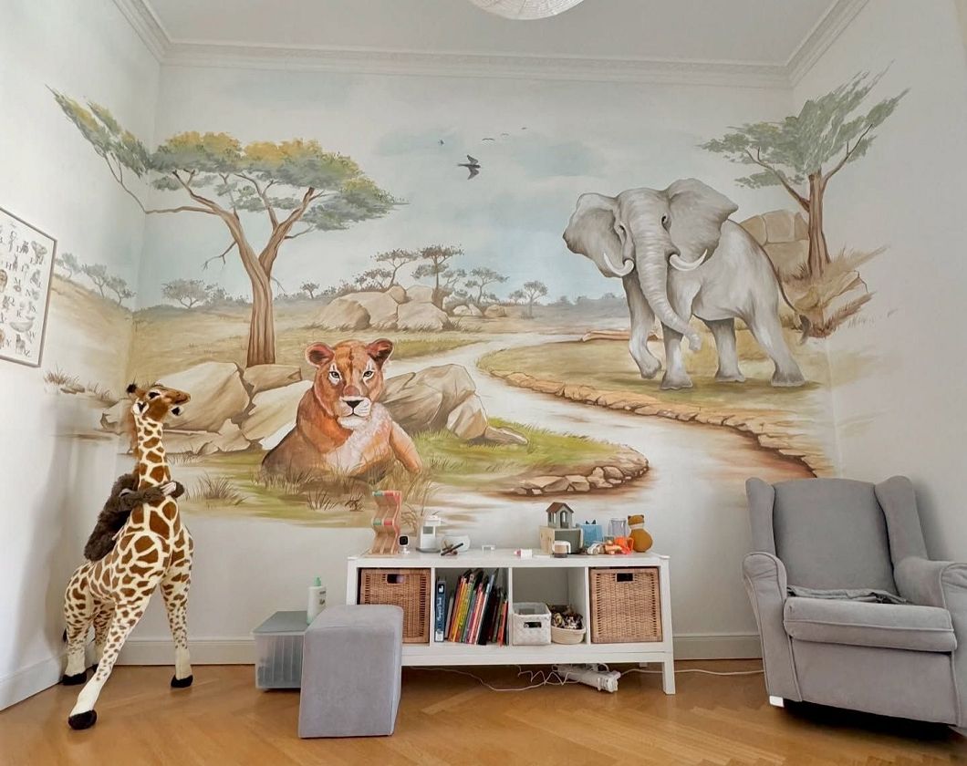 wandmalerei im Kinderzimmer