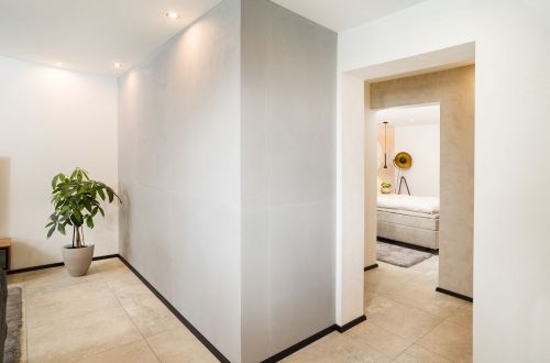 Wandgestaltung mit Kalkputz