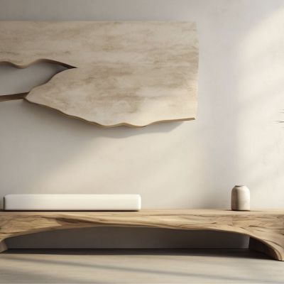 Wandgestaltung mit Kalkputz