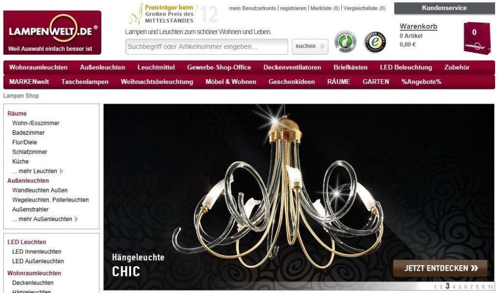 Malerische Wohnideen - Lampenwelt Webshop