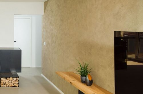 Wandgestaltung mit Kalkputz