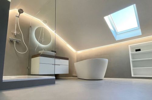 fugenloses Badezimmer ohne Fliesen