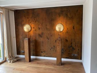 Wände in Rostoptik