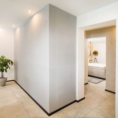 Wandgestaltung mit Kalkputz