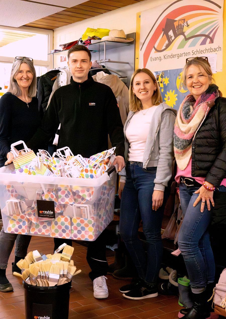 Firma Rayhle aus Schiorndorf bei Kindergartenaktion