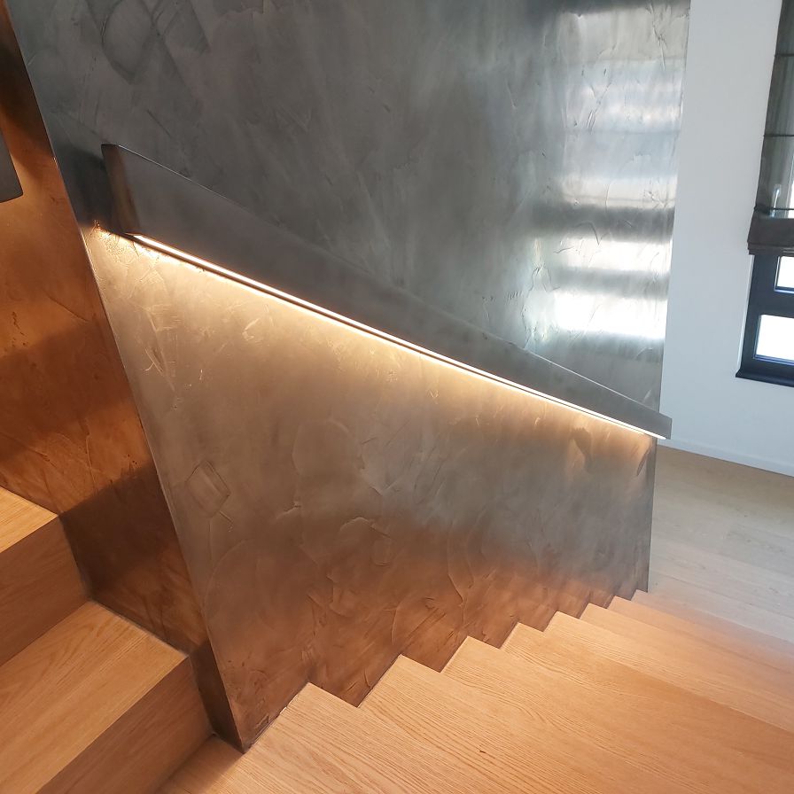 Handlauf mit Hinterleuchtung