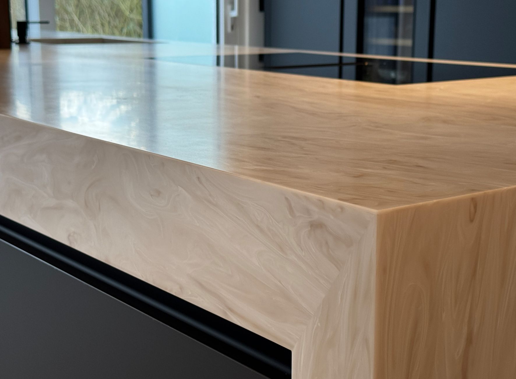 spüle + küchenarbeitsplatte aus Corian